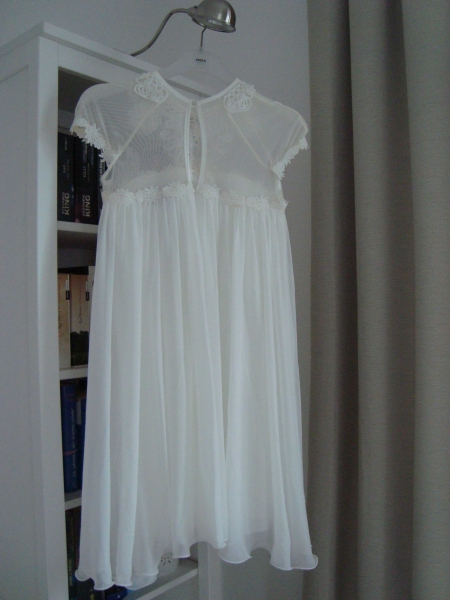 Lydia Bright – Schwingendes Kleid mit Cornelli-Netzeinsatz