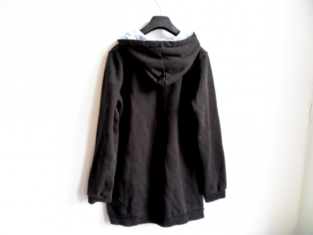 Seltener Pussy Deluxe Pullover Gr. L M 38 40 mit Taschen für die Hände und hellblauem Plüschfutter