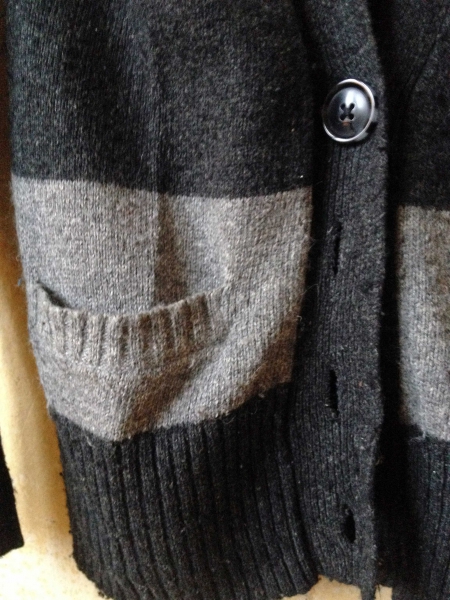 *kuscheliger long Cardigan in grau*38*