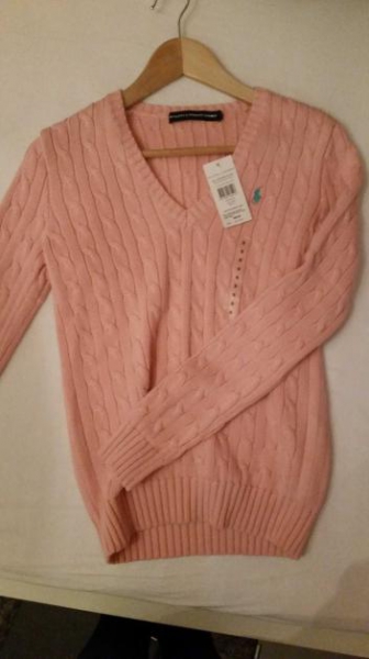 Originaler rosa Ralph Lauren Pullover