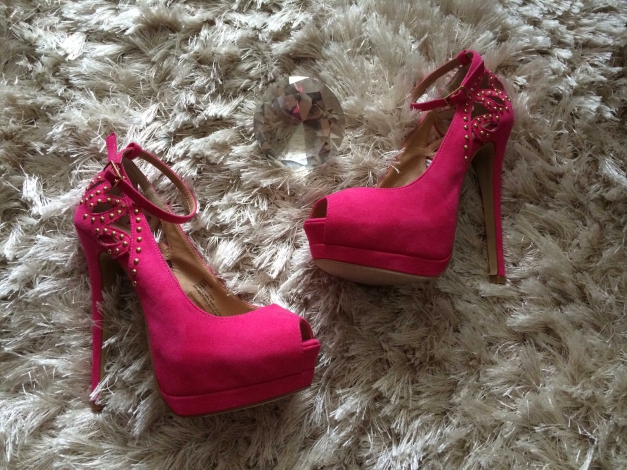 High Heels Pink/Nieten 