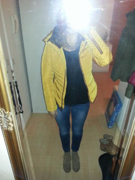 Winterjacke Jacke Zara gelb