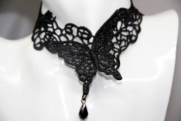  Gothic Halskette Schmetterling