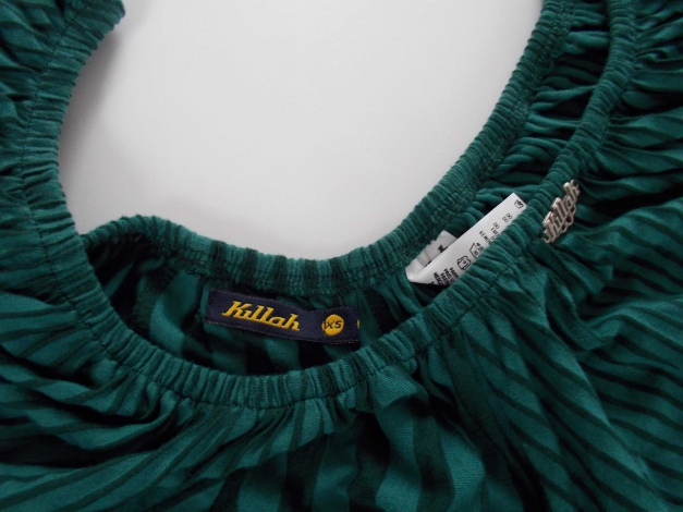 Killah by Miss Sixty Longshirt Kleid Shirt Pullover grün gestreift