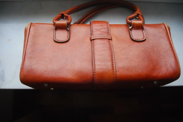 Leder Hantasche Kofferchen  Trendi