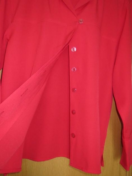 Bluse, Gr.42/M, rot, mit 3/4 Ärmeln, neu