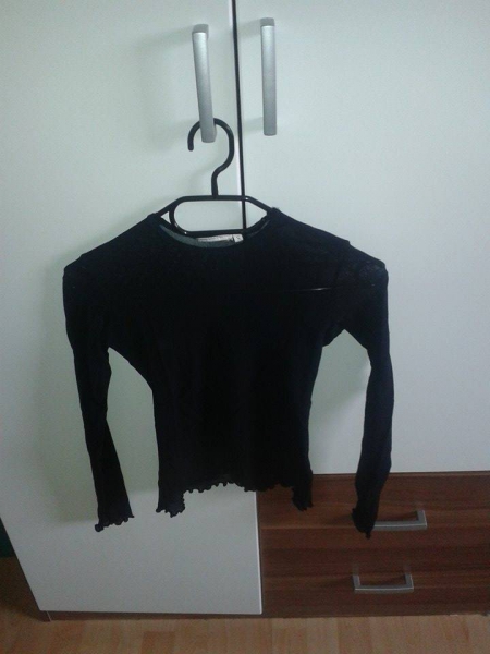 Durchsichtiges schwarzes Top