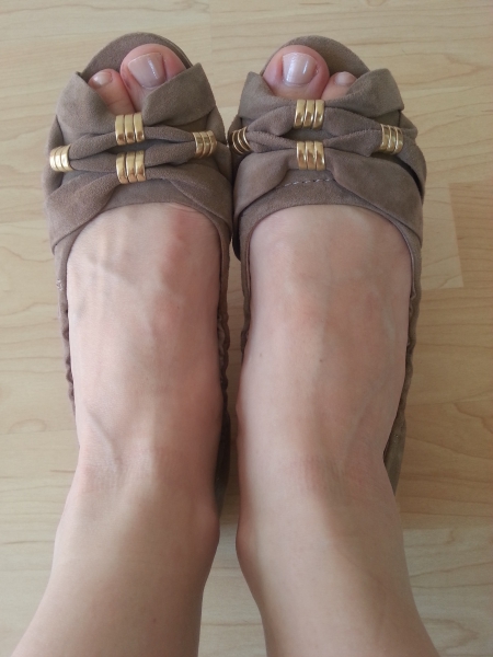 Süße MINOZZI Ballerinas Wildleder Beige 37