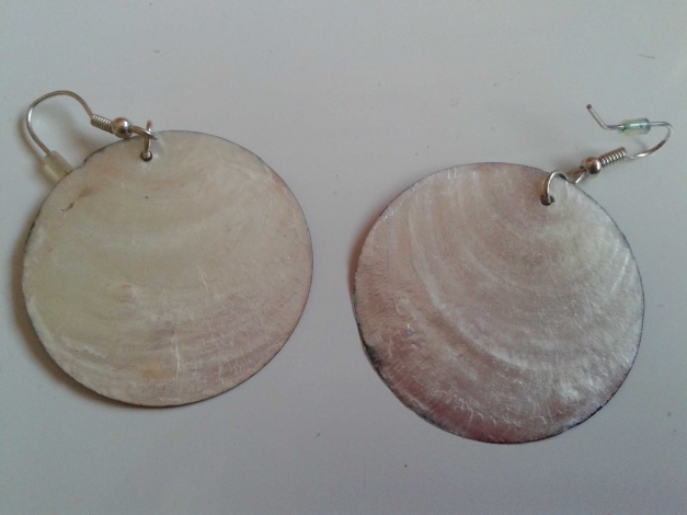 Perlmut Ohrringe mit Schmetterlingen