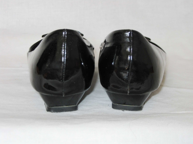 Space Age retro 60s Sandalen 38 ungetragen TOP schwarz