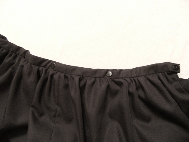 Unikat Bustle Tournüre Rock schwarz 48 50 XXL Gothic Victorian Viktorianisch WGT