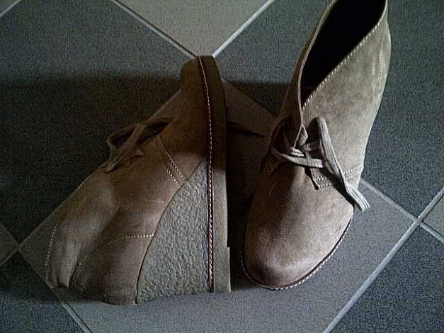 hellbraune Keilstiefelette wedges Gr. 41 (40)