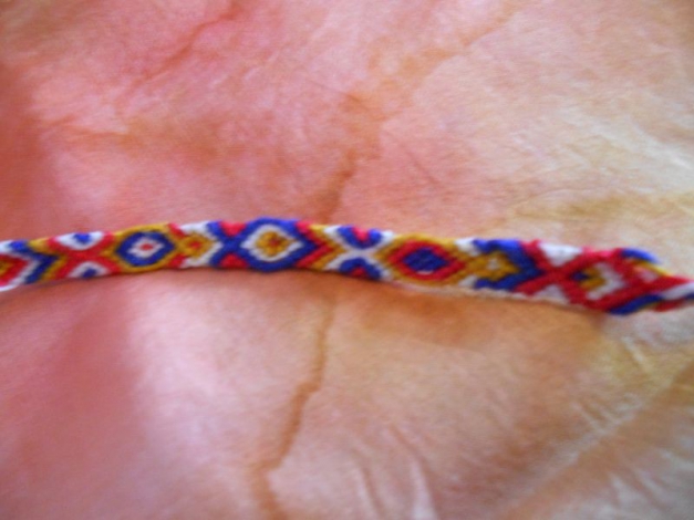 Armband | Freundschaftsarmband blau-weiß-rot-braun