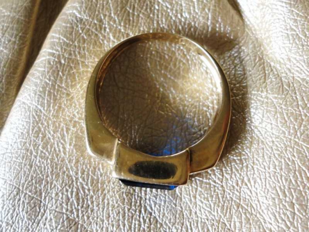 585 Gold Ring Saphir Größe 18