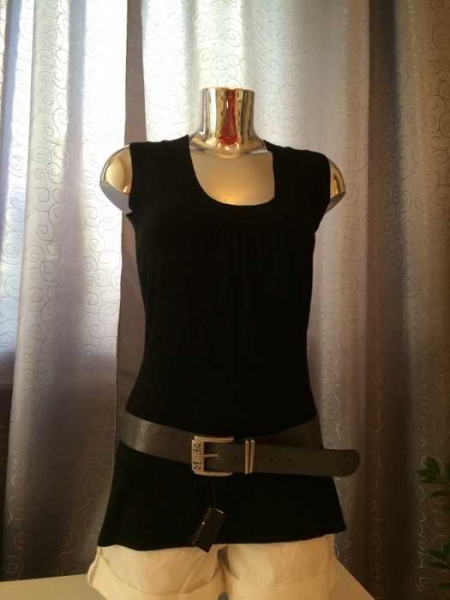 Longtop Strickkleid schwarz Gr. M Stricktop