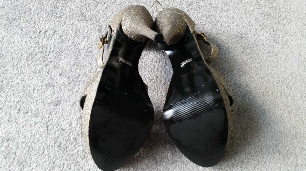 Buffalo Highheels gold/ silber Glitter