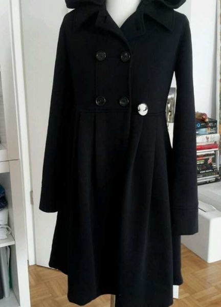 Pullover Mantel, Fleece kuschelig, Winterrmantel Benetton