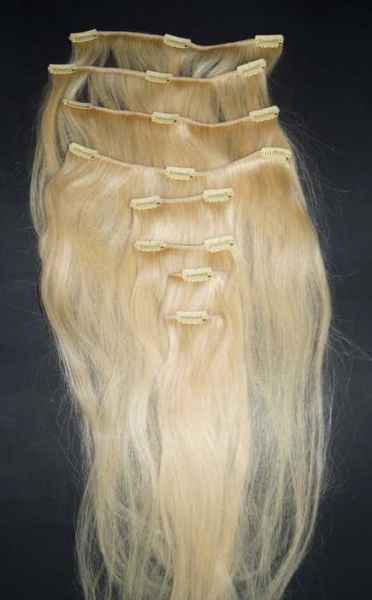 Remy Echthaar Clip In Extensions #613 Versandfrei!