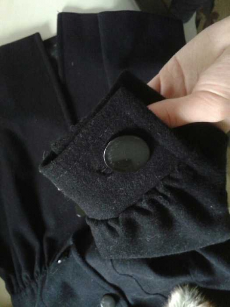 Schwarzer H&M Mantel 