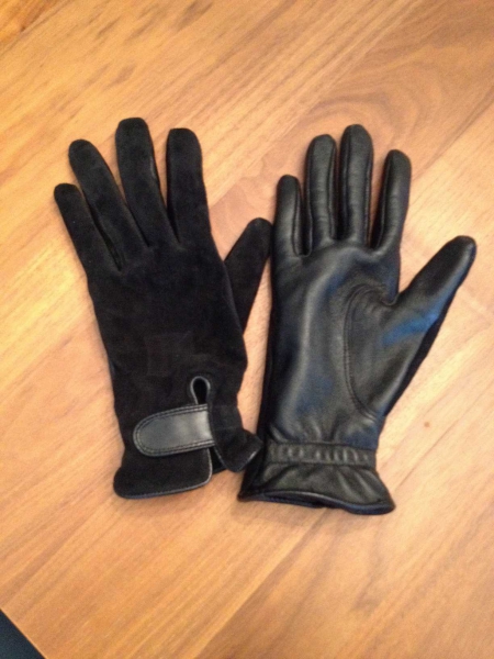 warme gefütterte Lederhandschuhe