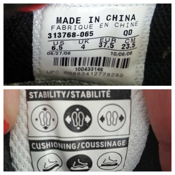 Nike schwarze Sport-/ Trainings- und Tennisschuhe mit rosafarbenem Nike-Abzeichen Gr. 37,5