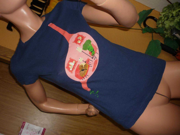 Paul Frank * T-Shirt * Gr. S 36 38 * Blau * Magen * stomach * Julius & Friends * PreisVHB