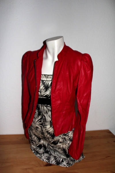 Roter Lederblazer von Orsay