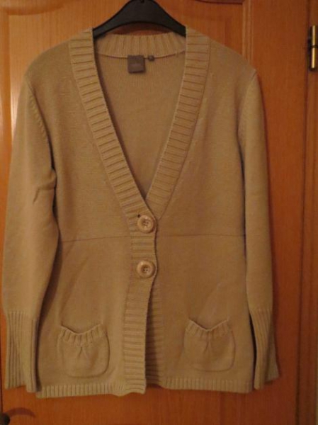 Strickjacke, beige,Gr.36/S