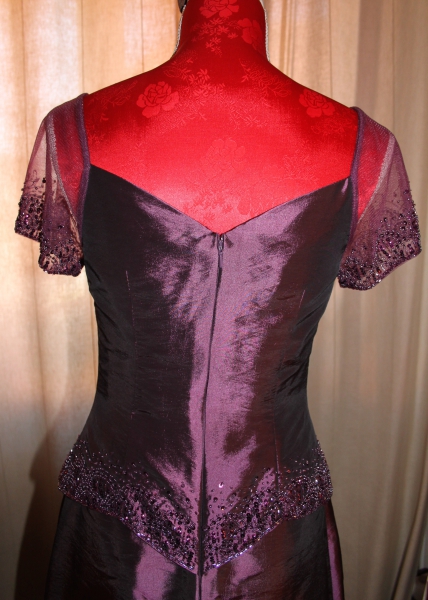 Abendkleid, festliches Kleid Brombeere/berry Gr. S