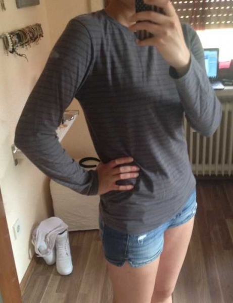 gestreifter Pulli
