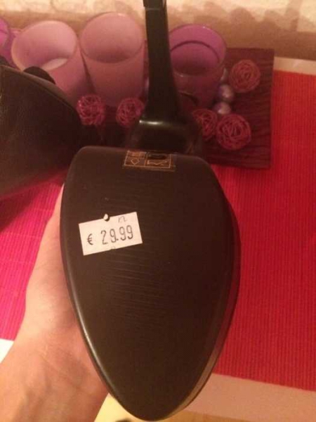 Schwarze high Heels mit Blume NEU!