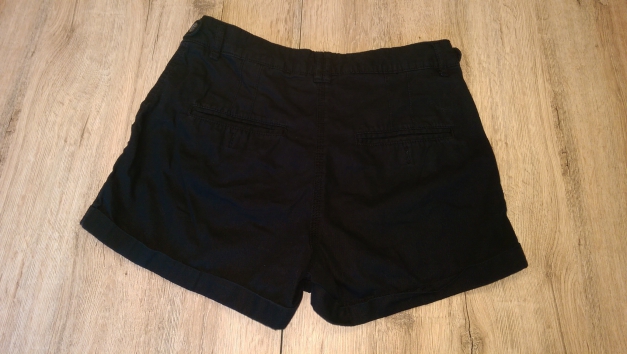 schwarze stoffshorts, 