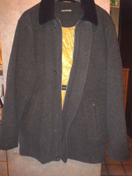 Herren Kurzmantel mit Wolle