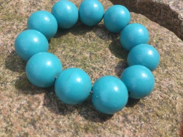 Blaues Perlenarmband