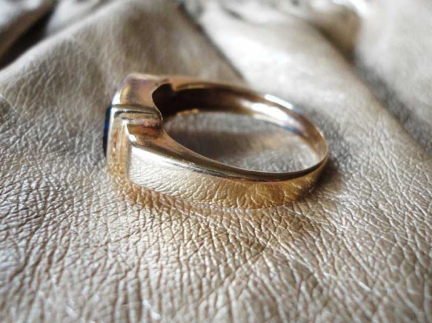 585 Gold Ring Saphir Größe 18