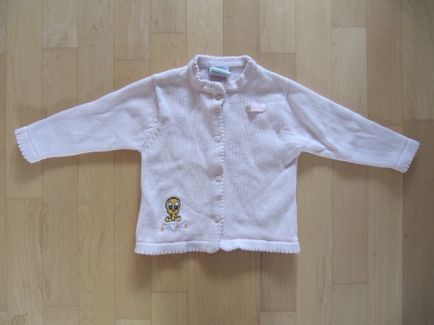 Süße Strickjacke Cardigan looney tunes Gr.86/92 Tweety