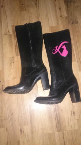 Daniela Katzenberger Gummistiefel Glitzer Gr. 40