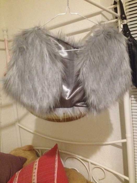 Toller FAKE Fellbolero Bolero Pelz Weste Gothic Party Hipster Blogger Abendoutfit
