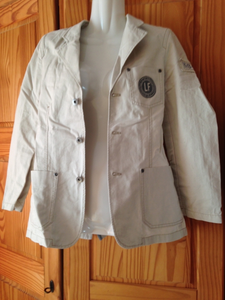 Jacke, Blazer, beige, Trenchcoat