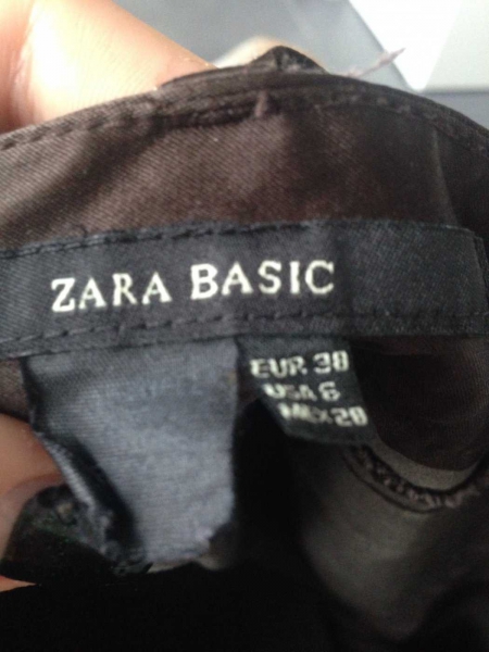 Zara Satin Hose braun Gr 38