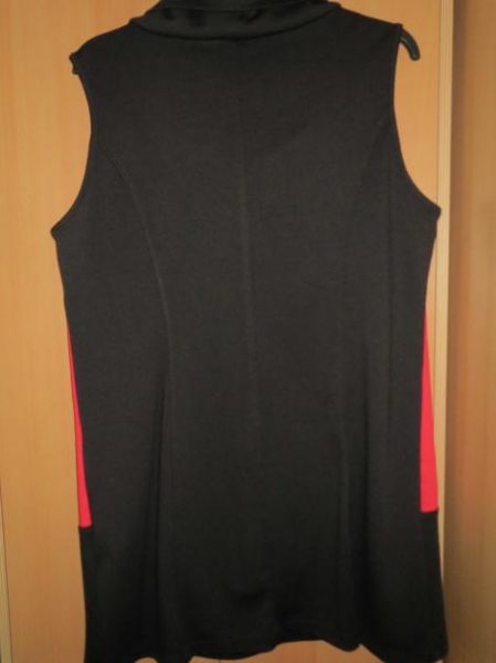 Kleid, Jersey-Shirtkleid, Gr.42, schwarz-rot