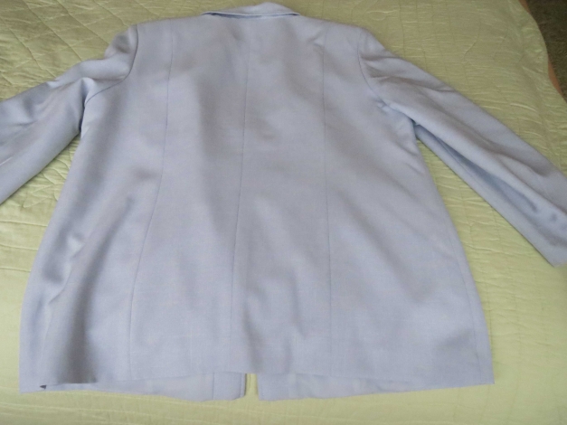 Damen Hosenanzug, hellblau, mit Reißverschluss