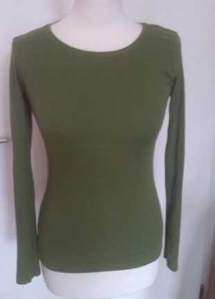 H&M Basic Shirt, giftgrün