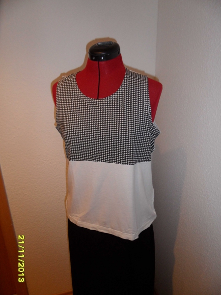 Tanktop in weiß/schwarz Größe L von Modin