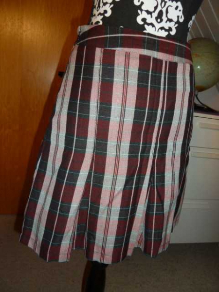 Faltenrock - kariert - Schotte - fester Stoff - Größe 36