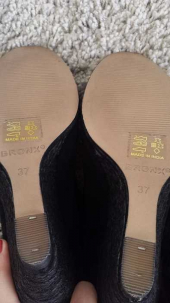 Edle BRONX Wildleder Schnür Pumps High Heels 37