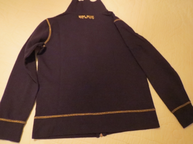 Trainingsjacke,schwarz, mit Reißverschluss