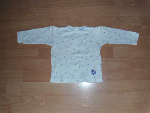 Langarmshirt von Disney (H&M), wollweiß mit Motiv, Gr. 80