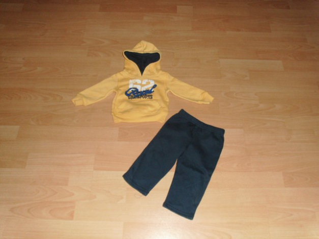 Jogginganzug von Impidimpi, gelb-schwarz Gr. 74/80 REDuziert