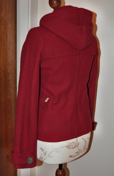 Hollister Damen Winter Duffle Übergangs Jacke Dufflecoat Mantel m Kapuze Gr. M S XS 